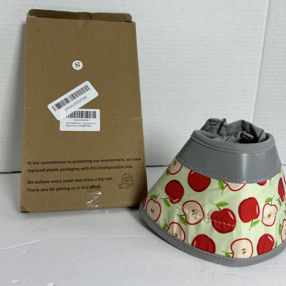 GoGoPaw Soft Adjustable Cat Recovery Collar Lightweight Apples Designed New
